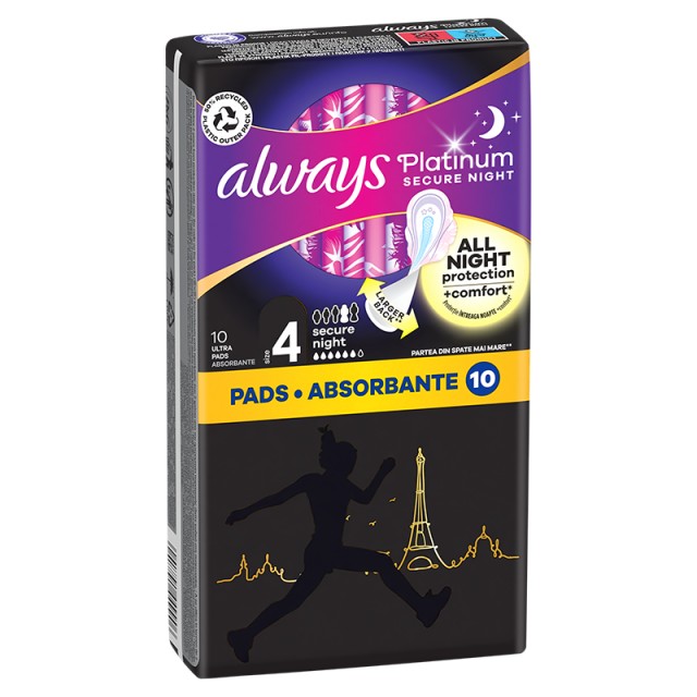 Always Platinum Secure Night (Μέγεθος 4) 10τμχ
