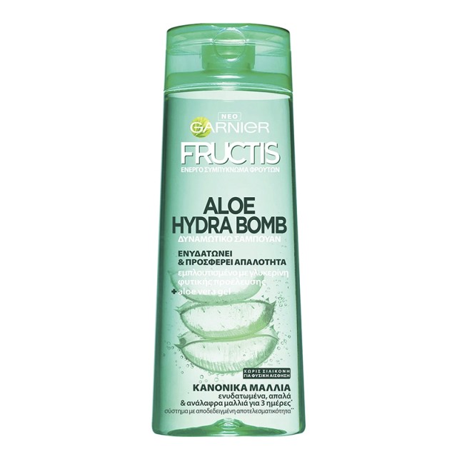 Fructis Aloe Hydra Bomb, Σαμπουάν Ενυδάτωσης για Κανονικά Μαλλιά, 400ml
