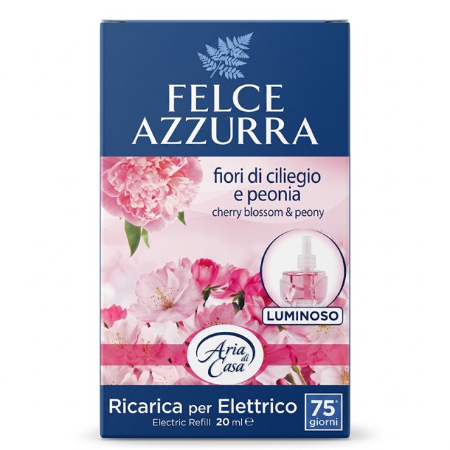 Felce Azzurra Peony & Cherry Blossom Refil Air Freshener 20ml, Ανταλλακτικό για Ηλεκτρικό Αποσμητικό Χώρου, 1τμχ