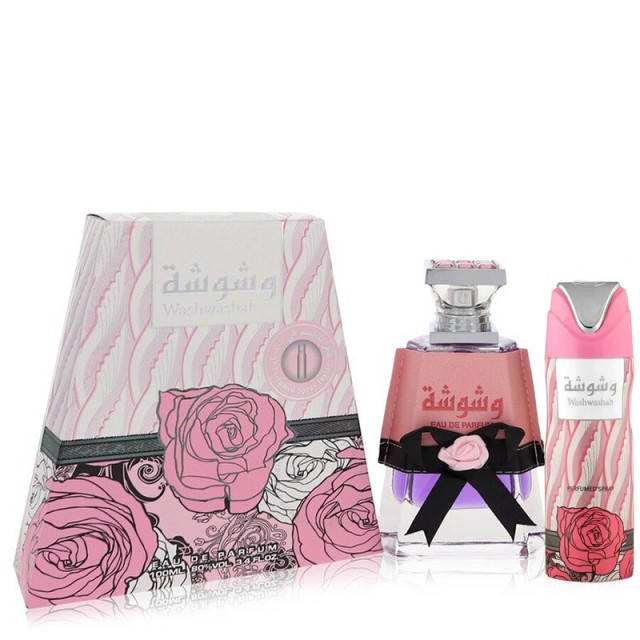 Lattafa Ladies Washwashah Fragrance Bundle for Women, Eau De Parfum, 100ml & Deodorant Spray, 50m Άρωμα  & Αποσμητικό  για Γυναίκες