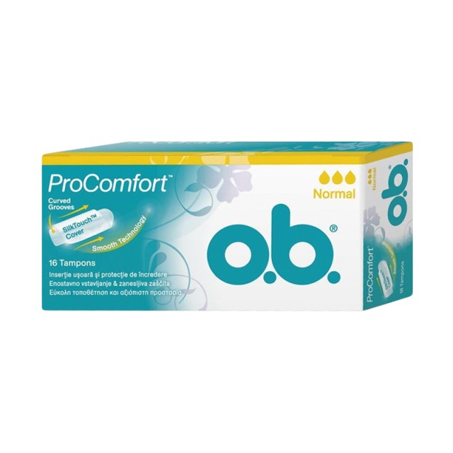 O.B. ProComfort SilkTouch Normal, Ταμπόν, 16τμχ