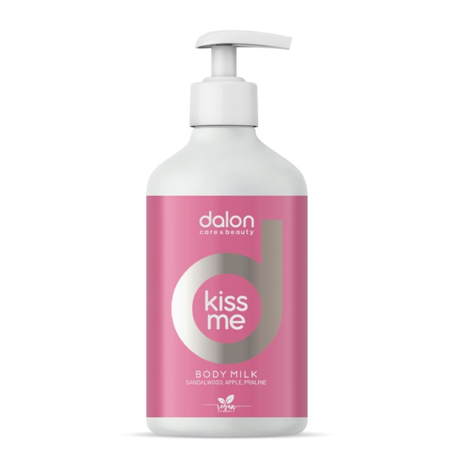 Dalon Body MIlk Kiss Me Γαλάκτωμα σώματος μεΣανταλόξυλο Κεχριμπάρι Μήλο και Πραλίνα 500ml