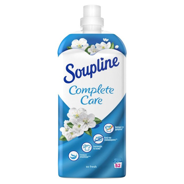 Soupline Complete Care So Fresh, Συμπυκνωμένο Μαλακτικό Ρούχων 52μεζ 1,2lt