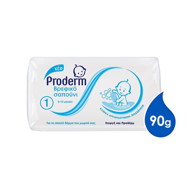Proderm Βρεφικό Σαπούνι 0-12 μηνών, 90g