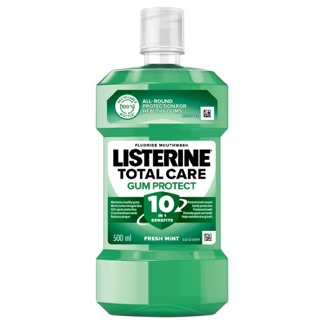 Listerine Total Care Gum Protect Fresh Mint Στοματικό Διάλυμα 500ml