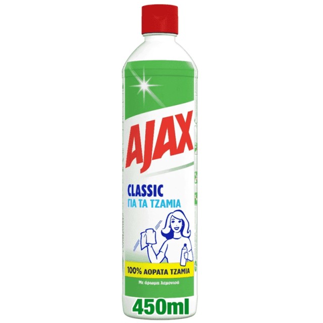 Ajax Classic Λεμόνι Καθαριστικό Τζαμιών, 450ml
