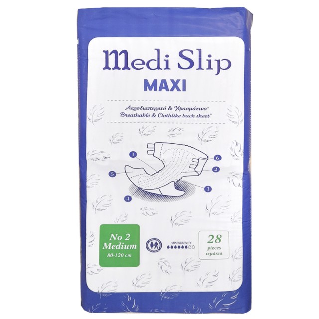 Medislip Maxi, Πάνες Ακράτειας Νο2 Medium, 28τμχ