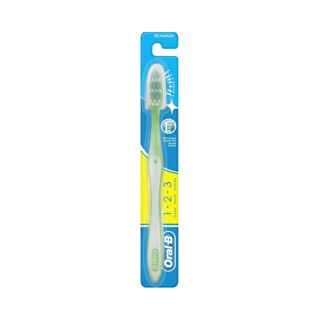 Oral-B 123 Classic Care Μέτρια, Οδοντόβουρτσα, 1τμχ