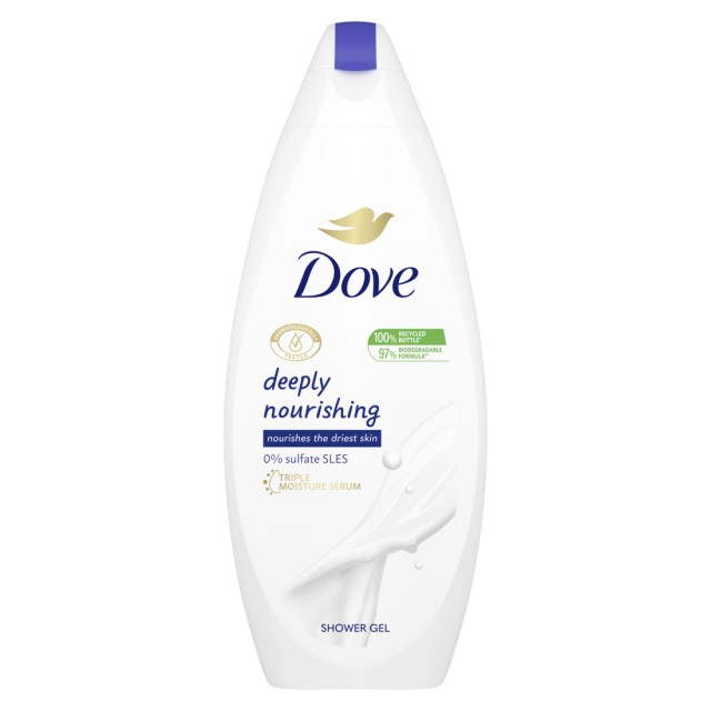 Dove Deeply Nourishing, Αφρόλουτρο, 250ml