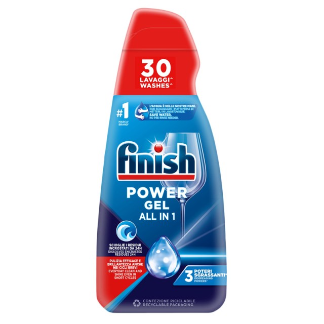 Finish  Power Gel Fresh, Απορρυπαντικό Πλυντηρίου Πιάτων, 600ml