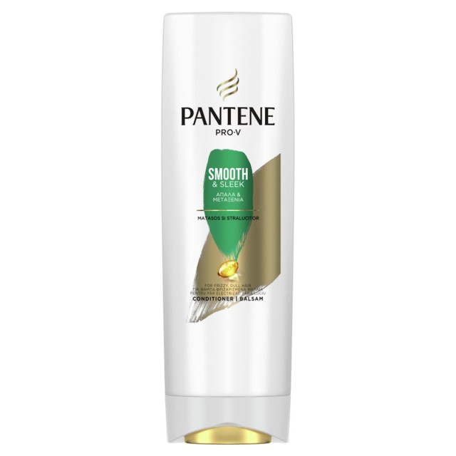 Pantene Pro-V Smooth & Sleek Conditioner, Μαλακτική Κρέμα Για Μεταξένια Απαλότητα & Έλεγχο Φριζαρίσματος, 230ml
