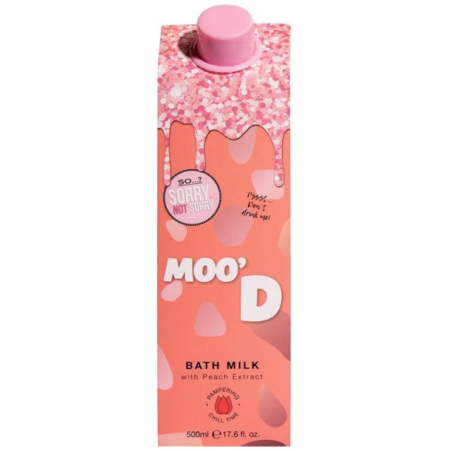 SO…? Sorry Not Sorry Moo’d Bath Milk, Ενυδατικό Αφρόλουτρο με Εκχύλισμα Ροδάκινου, 500ml