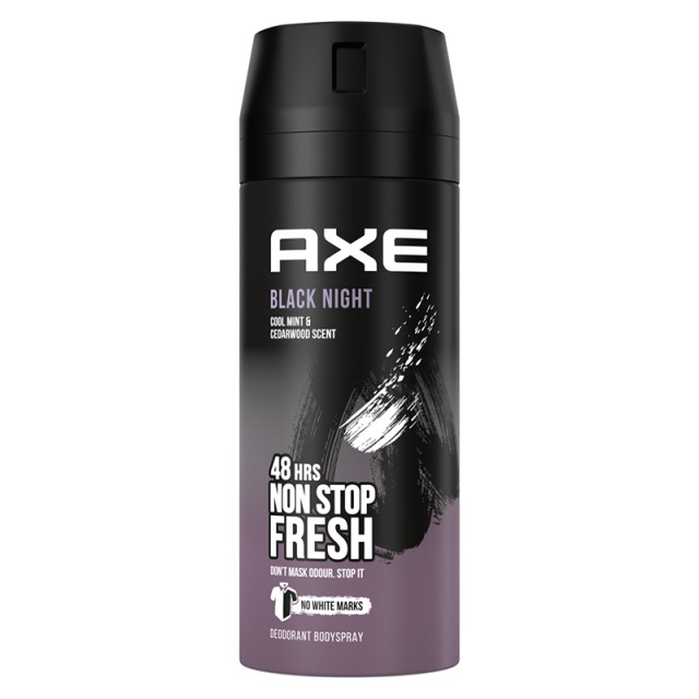 Axe Black Night 48h Fresh Non Stop, Αποσμητικό Σπρέι 150ml