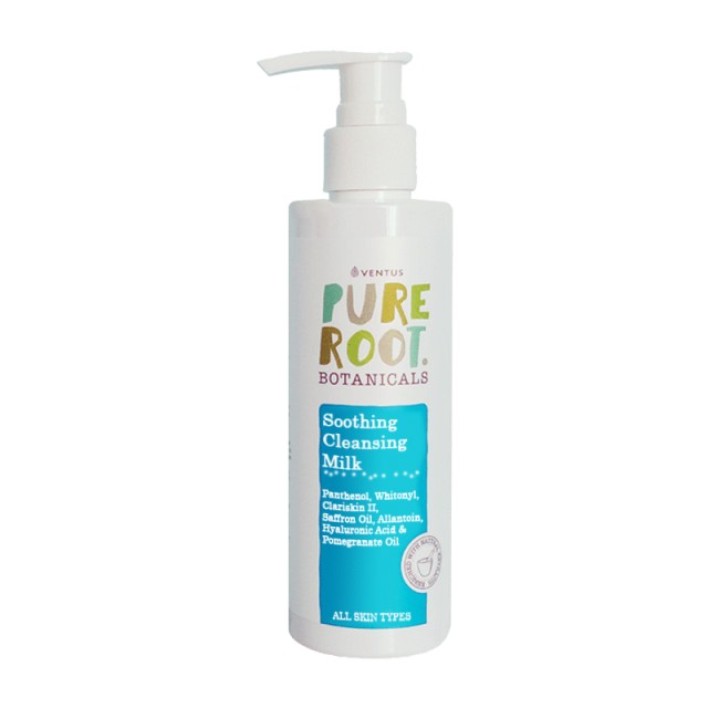 Pure Root Soothing Cleansing Milk, Γαλάκτωμα Καθαρισμού, Για όλους τους τύπους δέρματος, 200ml