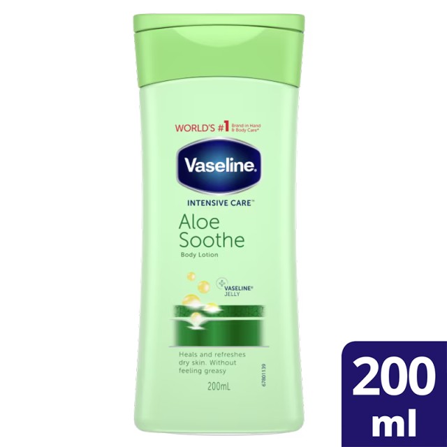 Vaseline Intensive Care Aloe Soothe Lotion, Λοσιόν Σώματος για Ξηρή Επιδερμίδα, 200ml