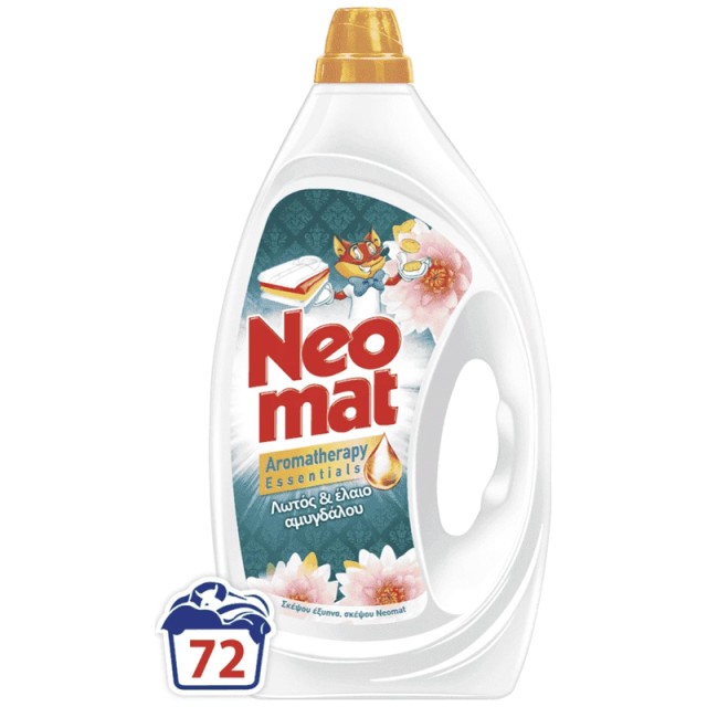 Neomat Υγρό Απορρυπαντικό Πλυντηρίου Ρούχων Λωτός Μπαλί, 72μεζ 3,35lt