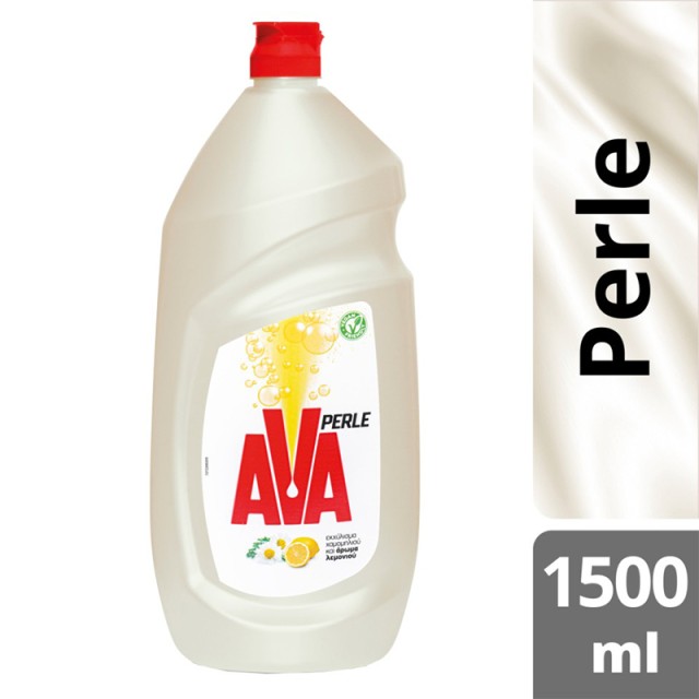 Ava Perle Chamomile & Lemon, Υγρό Απορρυπαντικό Πιάτων, Χαμομήλι & Λεμόνι, 1500ml