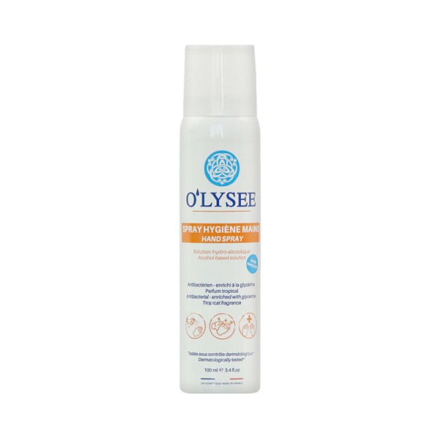 OLysee Antibacterial Hand Spray, Αντισηπτικό αλκοολούχο spray χεριών, 100ml