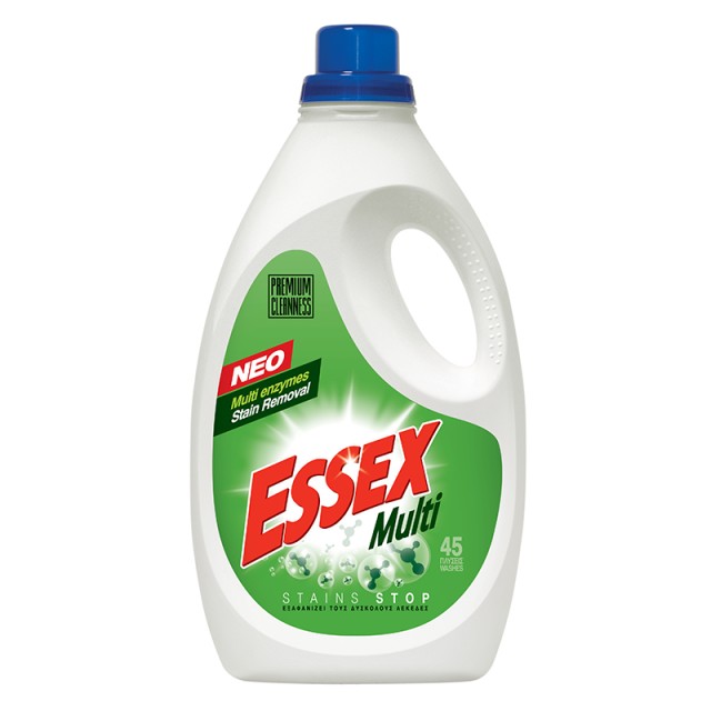 Essex Multi Stains Stop, Υγρό Πλυντηρίου Ρούχων, 45μεζ. 2,25lt