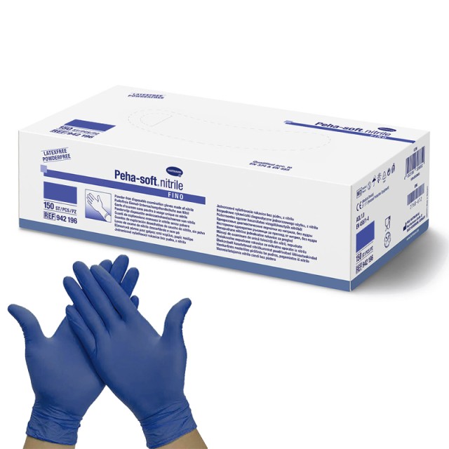 Peha-soft Nitrile No X-Large, Γάντια Νιτριλίου Μίας Χρήσης Χωρίς Πούδρα - Συσκευασία 150 τεμαχίων