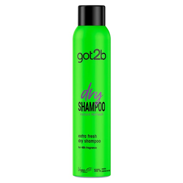 Got2b Dry Shampoo Extra Fresh Dry Shampoo, Ξηρό Σαμπουάν για Ανανέωση & Φρεσκάρισμα στα Μαλλιά, 200ml