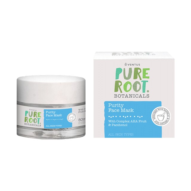 Pure Root Μάσκα Kαθαρισμού Προσώπου Purity, Για όλους τους τύπους δέρματος, 50ml