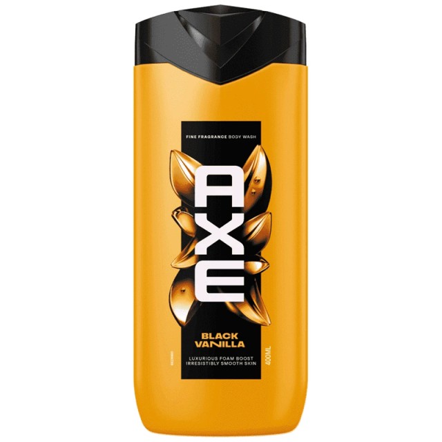 Axe Black Vanilla Luxurius Foam Boost Irresistible Smooth Skin Fine Fragrance Body Wash, 400ml