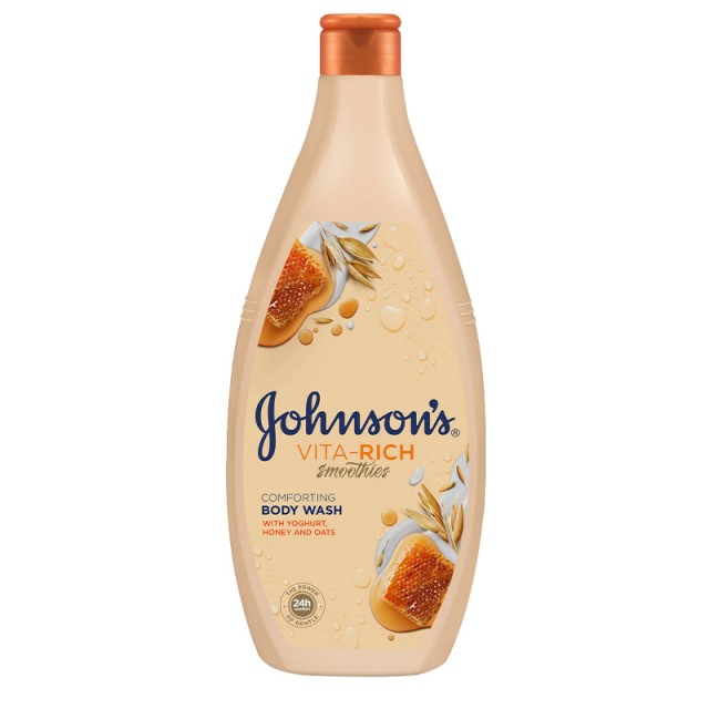 Johnsons Vita-Rich Smoothies Comforting Αφρόλουτρο με Συμπύκνωμα Γιαουρτιού, Μέλι & Βρώμη 750ml