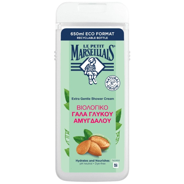 Le Petit Marseillais Αφρόλουτρο Milk Almond 650ml
