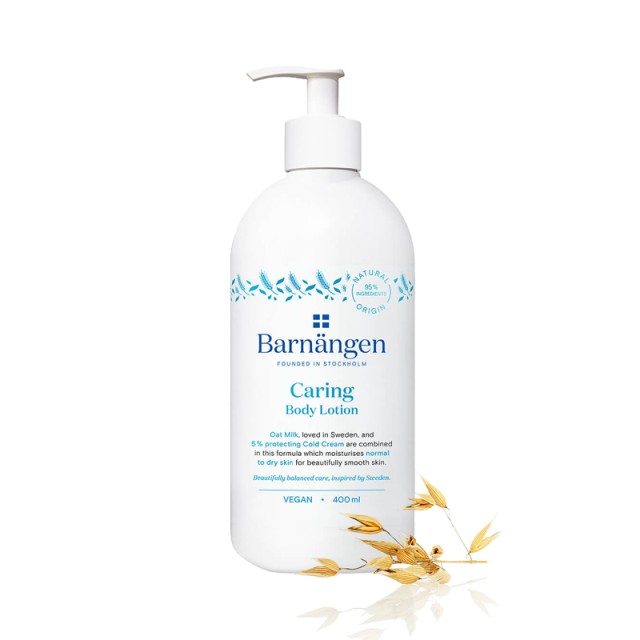 Barnängen Caring Body Lotion, Ενυδατική Λοσιόν Σώματος για Κανονικό & Ξηρό Δέρμα, 400ml