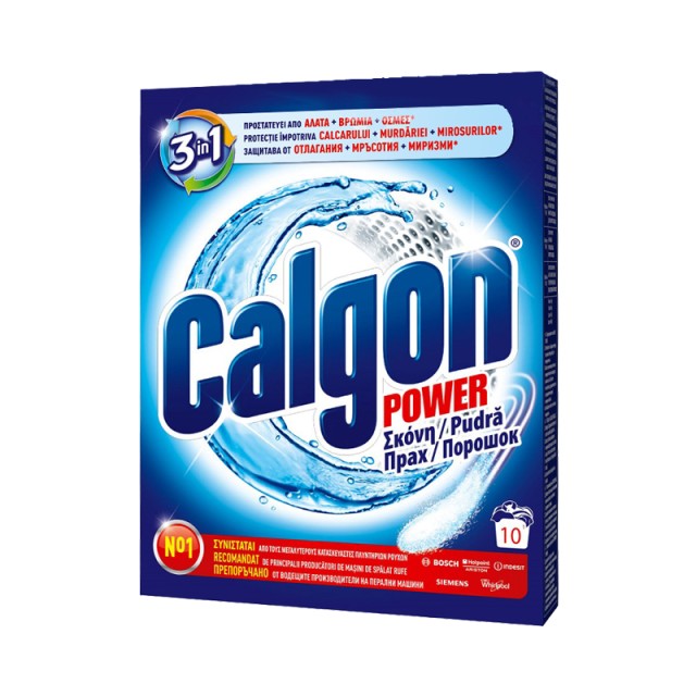 Calgon Αποσκληρυντικό Νερού Πλυντηρίου Ρούχων σε Σκόνη, 500g, 10 μεζούρες
