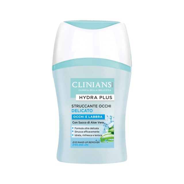 Clinians Hydra Plus  Eye and Lip Make-Up Remover, Λοσιόν Ντεμακιγιάζ Ματιών & Χειλιών, 150ml