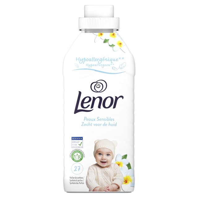 Lenor Sensitive, Υποαλλεργικό Συμπυκνωμένο Μαλακτικό Ρούχων 27μεζ. 567ml
