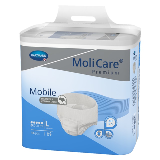 Hartmann Molicare Premium Mobile 6 Drops, Εσώρουχα Ακράτειας Ενηλίκων, Large, 14τμχ