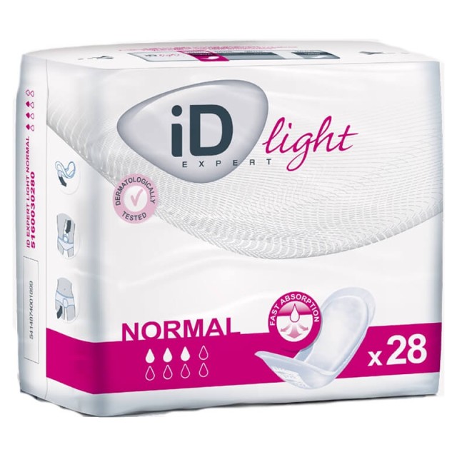 ID Light Lady Normal, Σερβιέτες Aκράτειας, 28τμχ