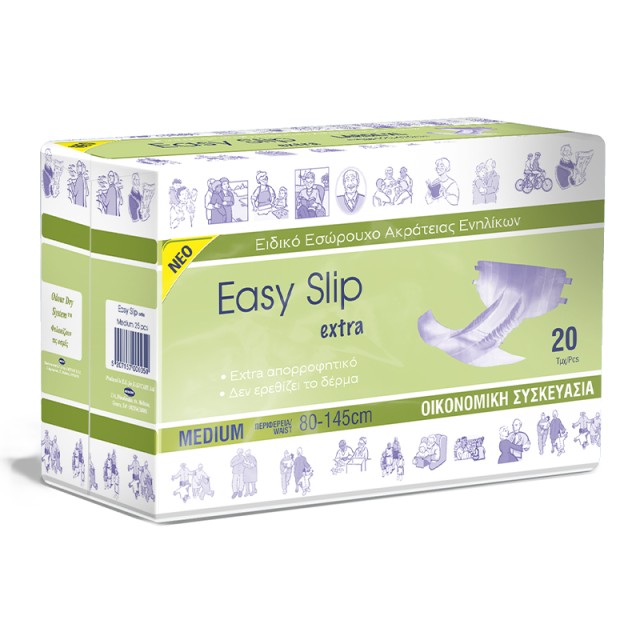 Easy Slip Πάνες Ακράτειας Ενηλίκων Ημέρας, Medium, 20τμχ