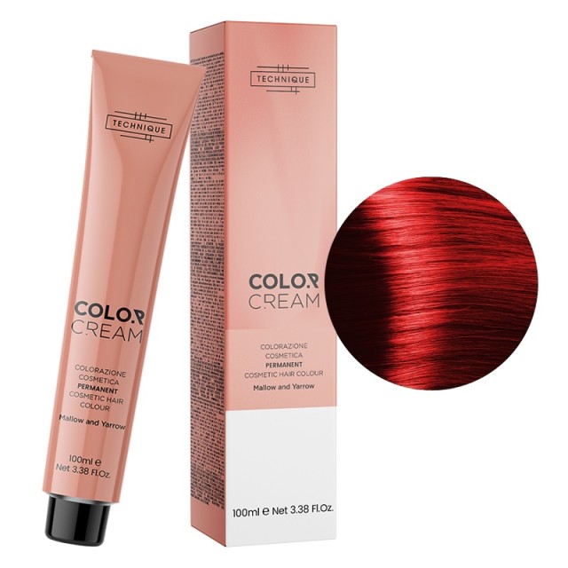 Technique Color Cream Metal Shades, Μόνιμη Βαφή σε Σωληνάριο, 100ml - Κόκκινο 066
