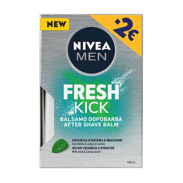 Nivea Men Fresh Kick After Shave Balm Γαλάκτωμα για Μετά το Ξύρισμα σε Μορφή Υδρογέλης, 100ml