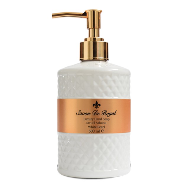 Savon de Royal Luxury Handshoap White Pearl, Υγρό Κρεμοσάπουνο 500ml