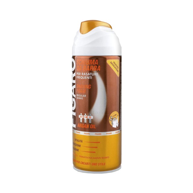 Figaro Uomo Argan Oil, Ανδρικός Αφρός Ξυρίσματος, 400ml