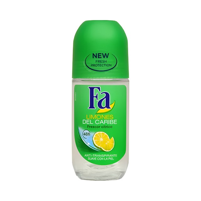 Fa Limones del Caribe, Γυναικείο Αποσμητικό Roll on, 50ml