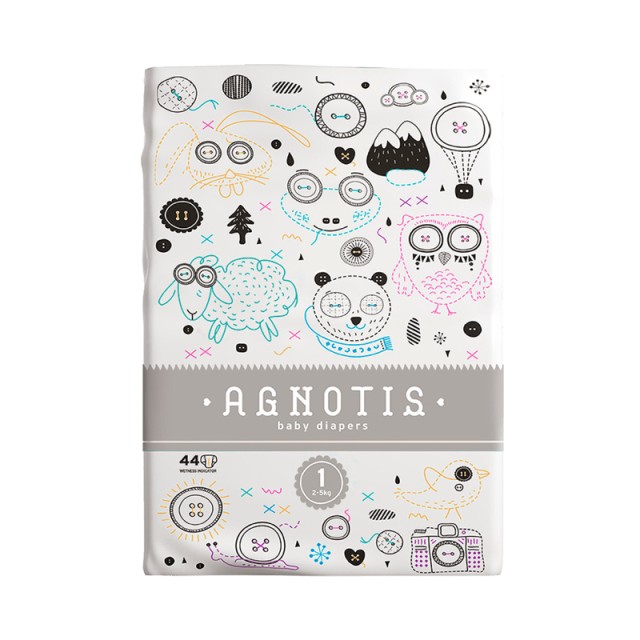 Agnotis Βρεφικές Πάνες No 1 (2-5kg), 42τμχ