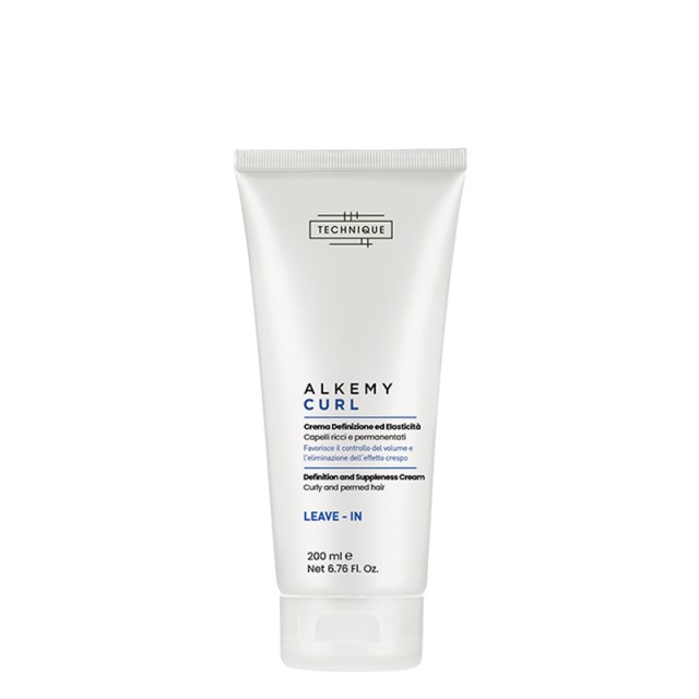 Technique Alkemy Curl Definition & Suppleness Cream, Leave-in Κρέμα Διαμόρφωσης, Σχηματισμού & Ελαστικότητας για Μαλλιά με Μπούκλες ή Περμανάντ Χωρίς Φριζάρισμα, 200ml