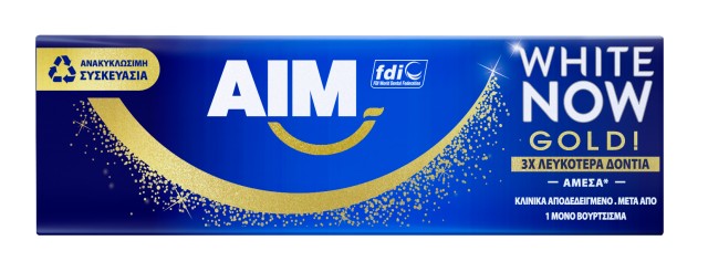 Aim White Now Gold, Οδοντόκρεμα, 50ml