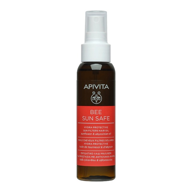 Apivita Bee Sun Safe Eνυδατικό Λάδι Μαλλιών για Προστασία με Αντηλιακά Φίλτρα, 100ml