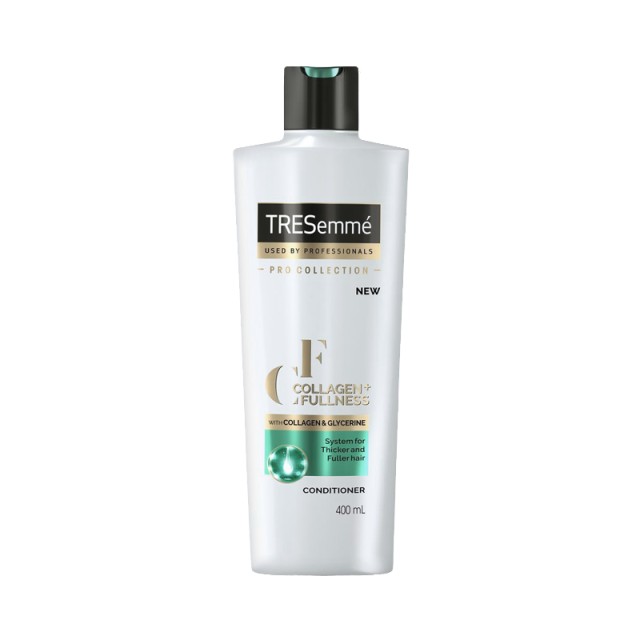 TRESemmé Collagen & Fullness Conditioner, Μαλακτική Κρέμα Μαλλιών Εμπλουτισμένη με Κολλαγόνο για Περισσότερο Όγκο στα Λεπτά Μαλλιά, 400ml
