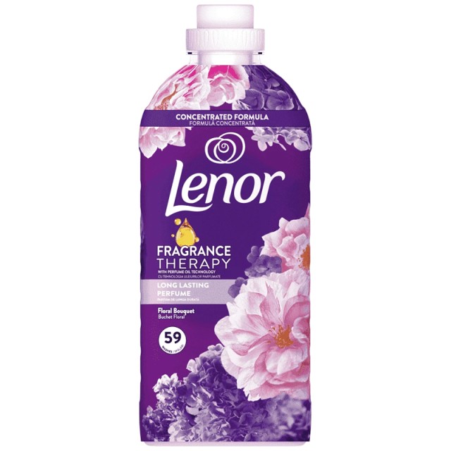 Lenor Fragrance Therapy Ameth & Floral, Συμπυκνωμένο Μαλακτικό Ρούχων, 59μεζ 1,20lt