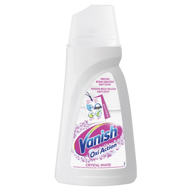 Vanish Oxi Action Crystal White, Υγρό Αφαίρεσης Λεκέδων 1lt