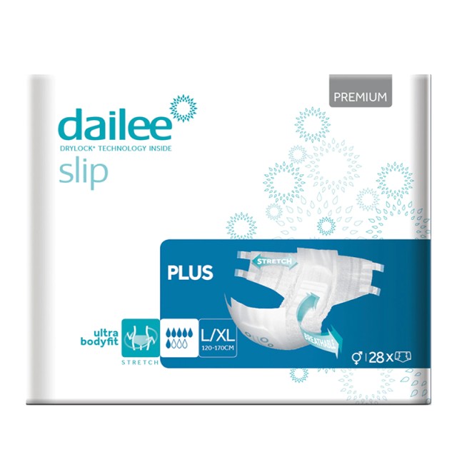 Dailee Premium Plus, Πάνες Ακράτειας No L-XL, 28τμχ