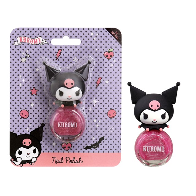 AIR-VAL Kuromi Pink Nail Polish, Παιδικό Βερνίκι Νυχιών Ροζ 8ml